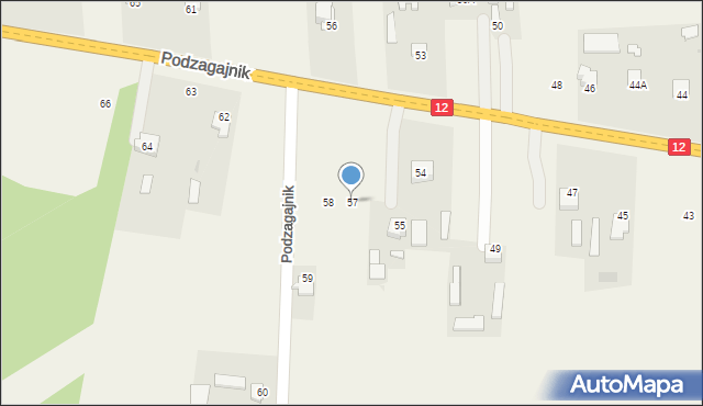 Podzagajnik, Podzagajnik, 57, mapa Podzagajnik
