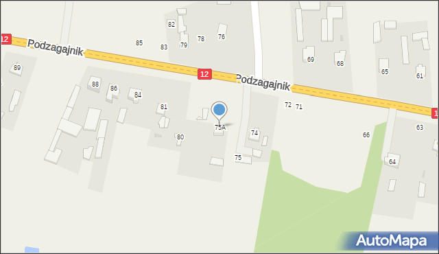 Podzagajnik, Podzagajnik, 75A, mapa Podzagajnik