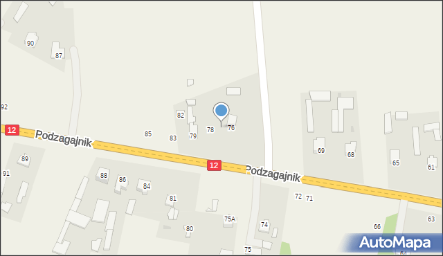 Podzagajnik, Podzagajnik, 77, mapa Podzagajnik