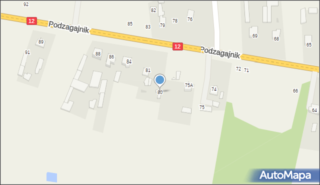 Podzagajnik, Podzagajnik, 80, mapa Podzagajnik