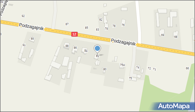 Podzagajnik, Podzagajnik, 81, mapa Podzagajnik