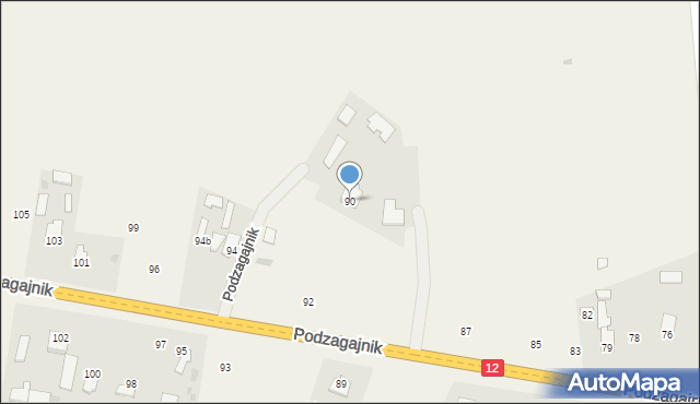 Podzagajnik, Podzagajnik, 90, mapa Podzagajnik
