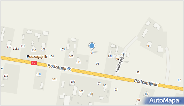 Podzagajnik, Podzagajnik, 99, mapa Podzagajnik