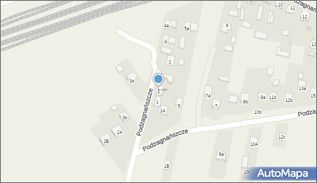 Podzagnańszcze, Podzagnańszcze, 2, mapa Podzagnańszcze
