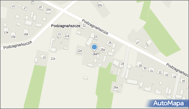 Podzagnańszcze, Podzagnańszcze, 24a, mapa Podzagnańszcze