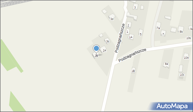 Podzagnańszcze, Podzagnańszcze, 2B, mapa Podzagnańszcze