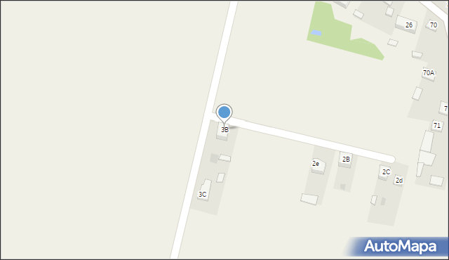 Podzakrzówek, Podzakrzówek, 3B, mapa Podzakrzówek