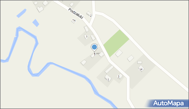 Podzałuki, Podzałuki, 5, mapa Podzałuki