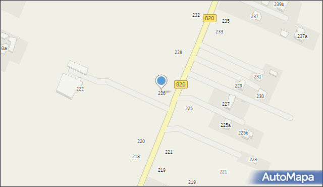 Podzamcze, Podzamcze, 226, mapa Podzamcze