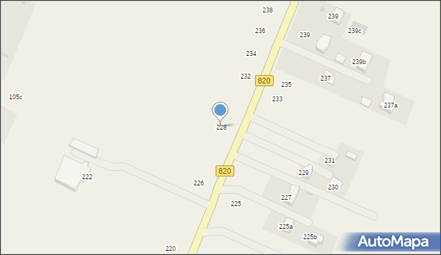 Podzamcze, Podzamcze, 228, mapa Podzamcze