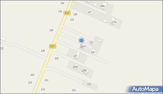 Podzamcze, Podzamcze, 229, mapa Podzamcze