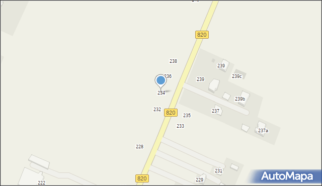 Podzamcze, Podzamcze, 234, mapa Podzamcze