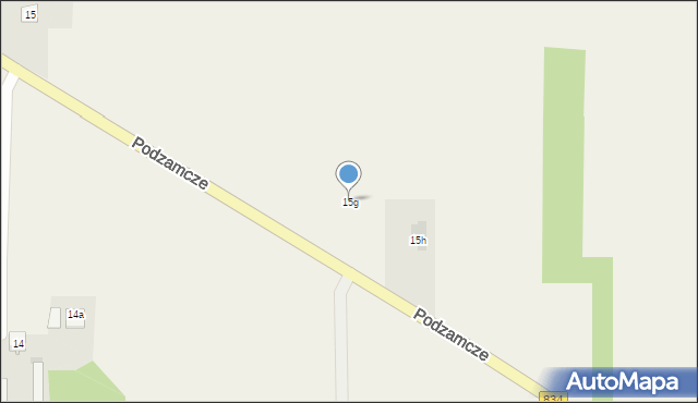 Podzamcze, Podzamcze, 15g, mapa Podzamcze