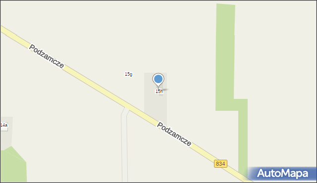 Podzamcze, Podzamcze, 15h, mapa Podzamcze