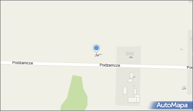 Podzamcze, Podzamcze, 16e, mapa Podzamcze