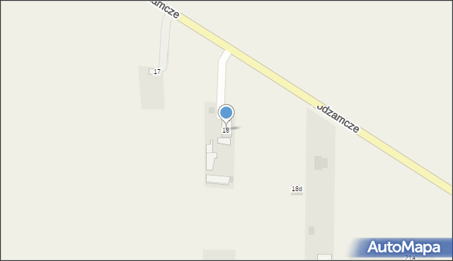 Podzamcze, Podzamcze, 18, mapa Podzamcze