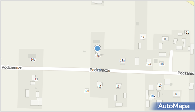 Podzamcze, Podzamcze, 18C, mapa Podzamcze