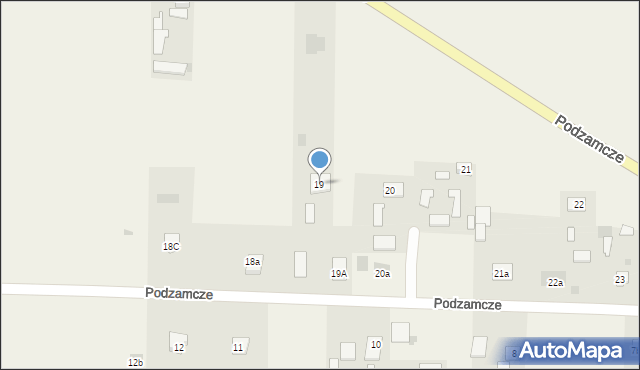 Podzamcze, Podzamcze, 19, mapa Podzamcze