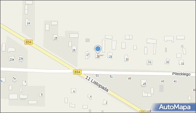 Podzamcze, Podzamcze, 28, mapa Podzamcze