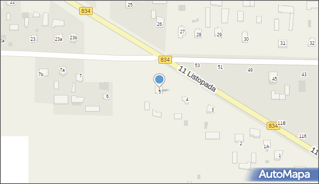 Podzamcze, Podzamcze, 5, mapa Podzamcze