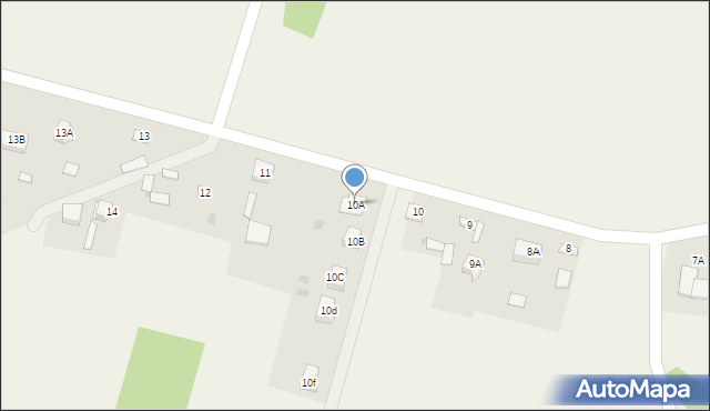 Podzamcze, Podzamcze, 10A, mapa Podzamcze