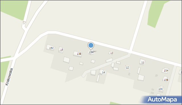 Podzamcze, Podzamcze, 13A, mapa Podzamcze