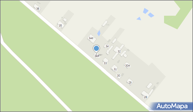 Podzamcze, Podzamcze, 34A, mapa Podzamcze