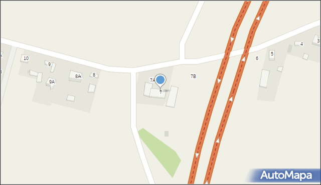 Podzamcze, Podzamcze, 7, mapa Podzamcze