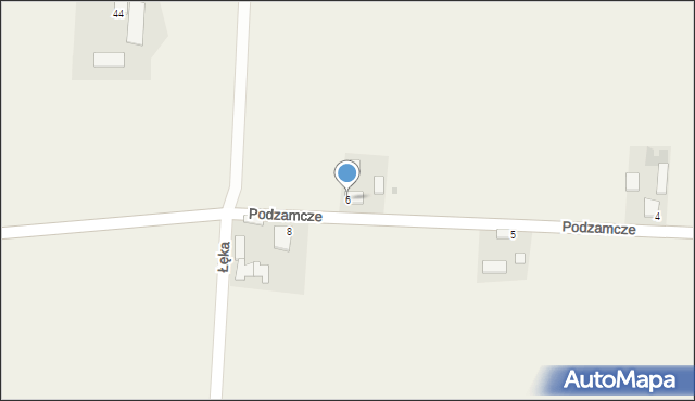 Podzamcze, Podzamcze, 6, mapa Podzamcze