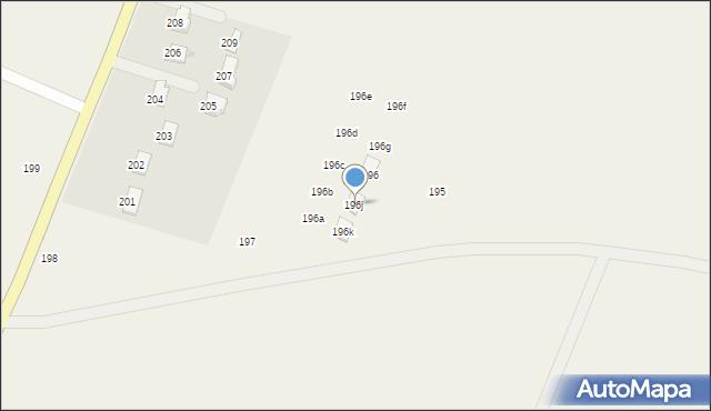 Podzamcze Kolonia, Podzamcze Kolonia, 196j, mapa Podzamcze Kolonia