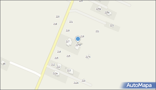 Podzamcze Kolonia, Podzamcze Kolonia, 217A, mapa Podzamcze Kolonia