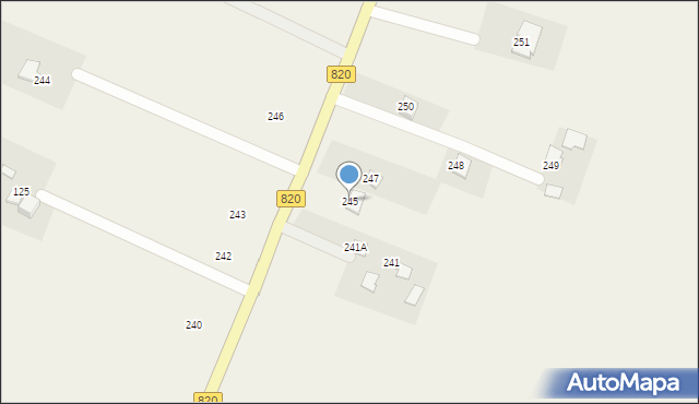 Podzamcze Kolonia, Podzamcze Kolonia, 245, mapa Podzamcze Kolonia