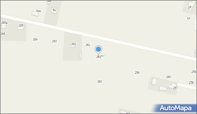 Podzamcze Kolonia, Podzamcze Kolonia, 261, mapa Podzamcze Kolonia