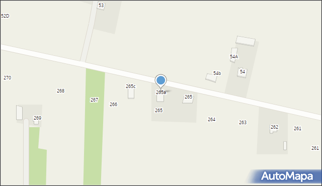 Podzamcze Kolonia, Podzamcze Kolonia, 265a, mapa Podzamcze Kolonia