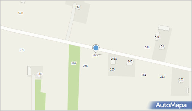 Podzamcze Kolonia, Podzamcze Kolonia, 265c, mapa Podzamcze Kolonia