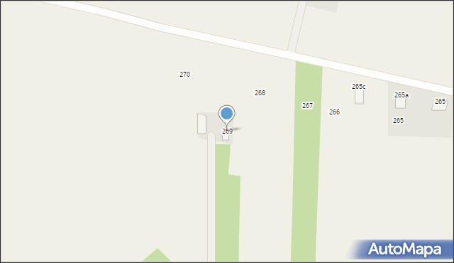 Podzamcze Kolonia, Podzamcze Kolonia, 269, mapa Podzamcze Kolonia