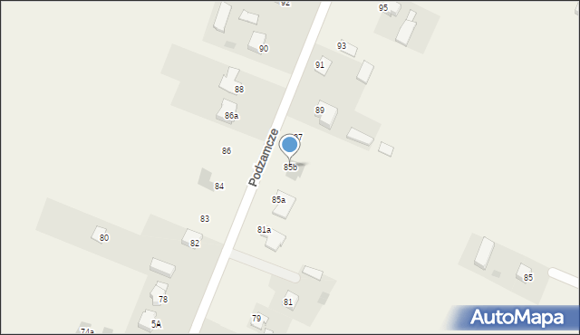 Podzamcze Kolonia, Podzamcze Kolonia, 85b, mapa Podzamcze Kolonia