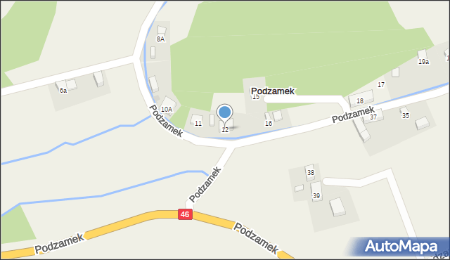 Podzamek, Podzamek, 12, mapa Podzamek