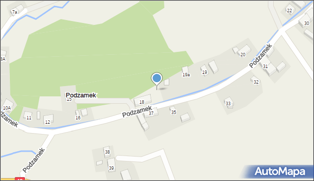 Podzamek, Podzamek, 17, mapa Podzamek