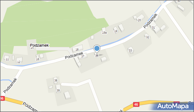Podzamek, Podzamek, 35, mapa Podzamek