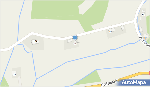 Podzamek, Podzamek, 4a, mapa Podzamek