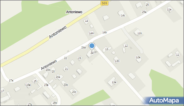 Podzamek Golubski, Podzamek Golubski, 24, mapa Podzamek Golubski