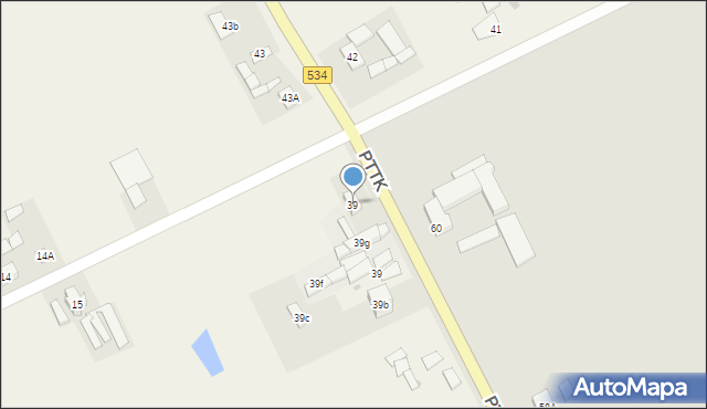 Podzamek Golubski, Podzamek Golubski, 39, mapa Podzamek Golubski