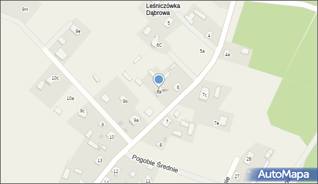 Pogobie Średnie, Pogobie Średnie, 6a, mapa Pogobie Średnie