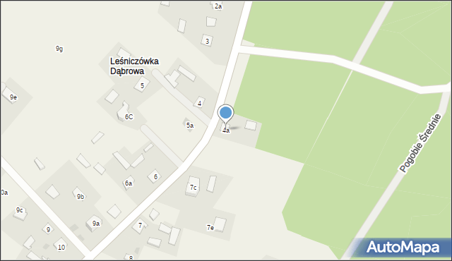 Pogobie Średnie, Pogobie Średnie, 7a, mapa Pogobie Średnie