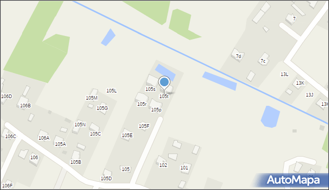 Pogórska Wola, Pogórska Wola, 105z, mapa Pogórska Wola