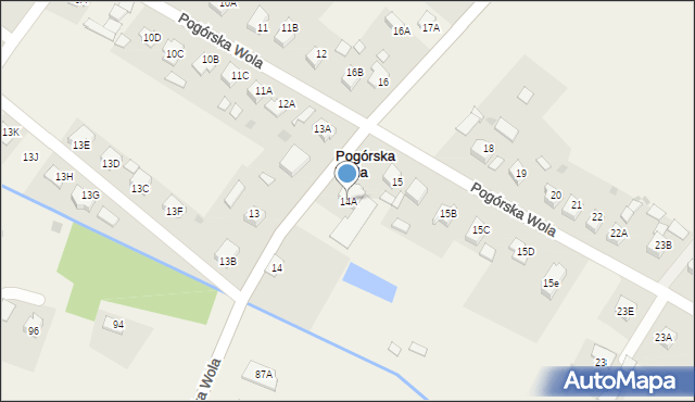 Pogórska Wola, Pogórska Wola, 14A, mapa Pogórska Wola