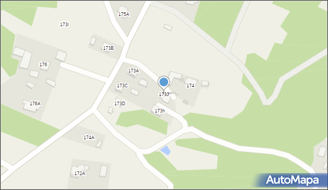 Pogórska Wola, Pogórska Wola, 173J, mapa Pogórska Wola