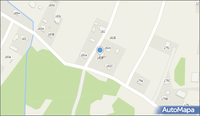 Pogórska Wola, Pogórska Wola, 182B, mapa Pogórska Wola