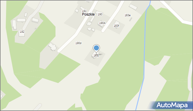 Pogórska Wola, Pogórska Wola, 183j, mapa Pogórska Wola